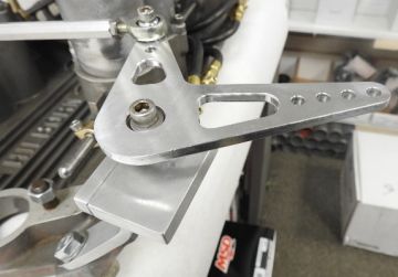 Alky's Bell Crank for Older Style SB Chev Hilborns  with 2 Bolt stacks  - Bellcrank-  Kit with Link